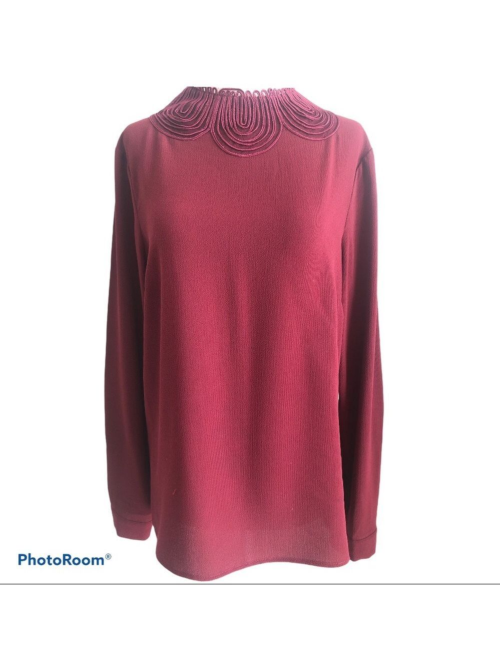 $5 SALE Warehouse Neck Detail Blouse Size 8